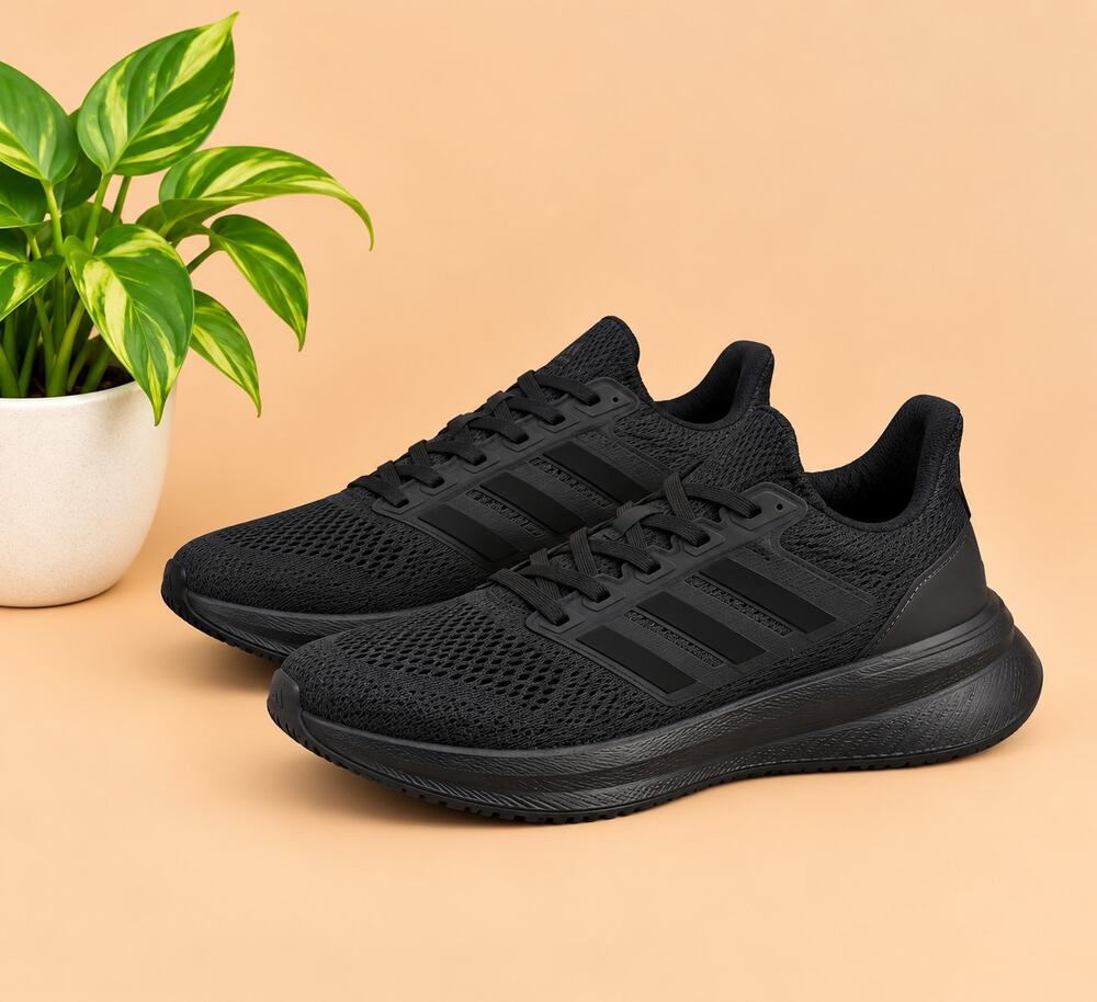NWT Adidas Women's Runfalcon + 5 Running Shoes. Black- Size 8.5
